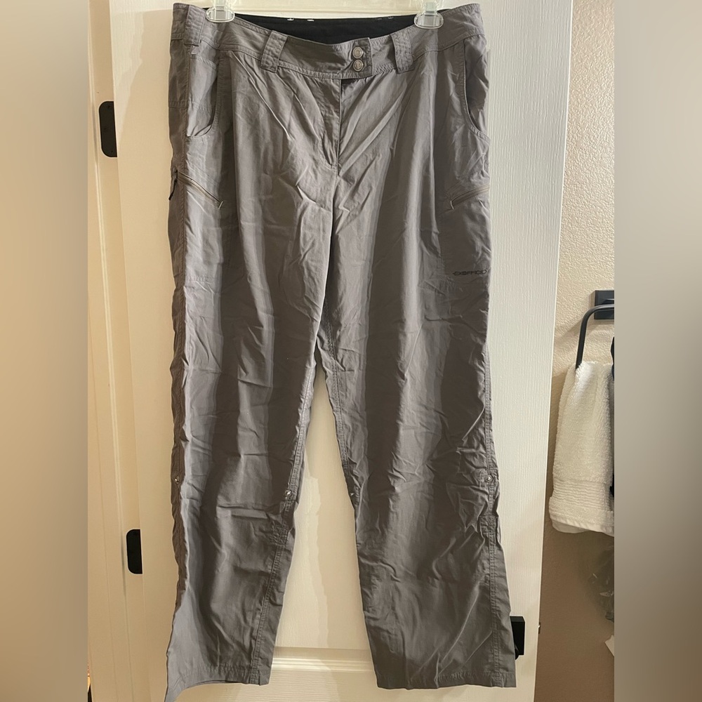 Exofficio Women’s Gray Outdoor Hiking Quick Dry Pants Size 16